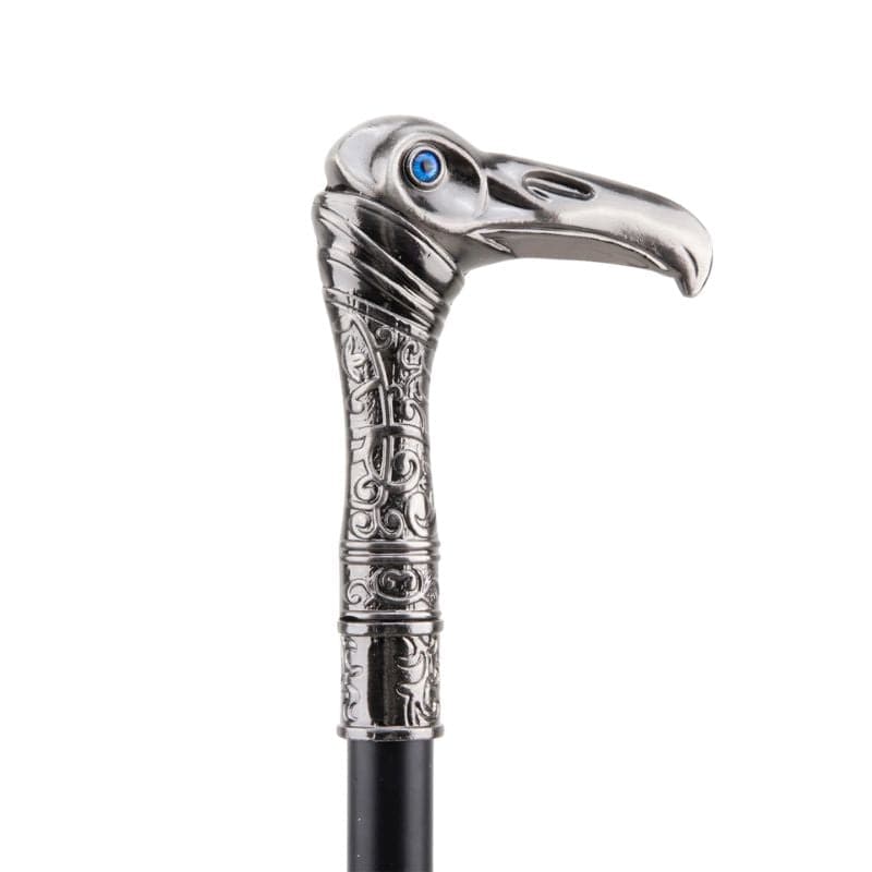 Ancienne Canne de Marche Tête Aigle