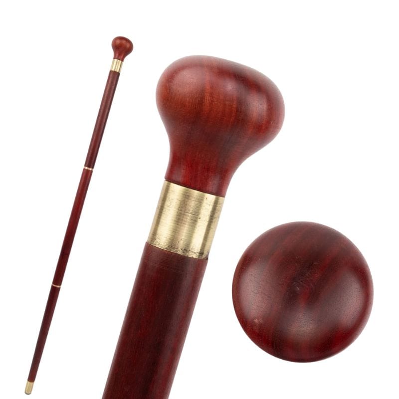 Bâton de Marche en Bois Sculpté