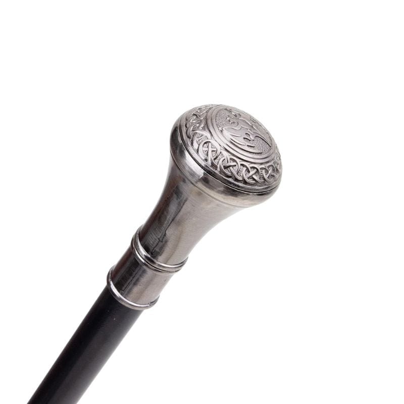 Canne Ancienne Pommeau Argent