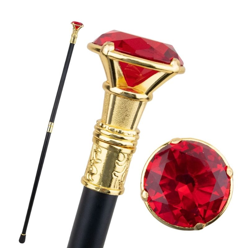 Canne de Marche Diamant Rouge
