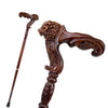Cannes en bois sculpté