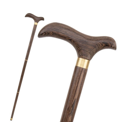 Canne en Bois Sculpté