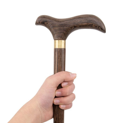 Canne en Bois Sculpté