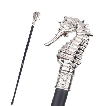 Canne Pommeau Hippocampe